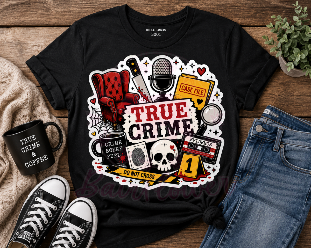 🩸 TRUE CRIME TEE ☕🔍