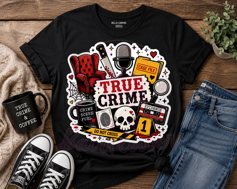 🩸 TRUE CRIME TEE ☕🔍