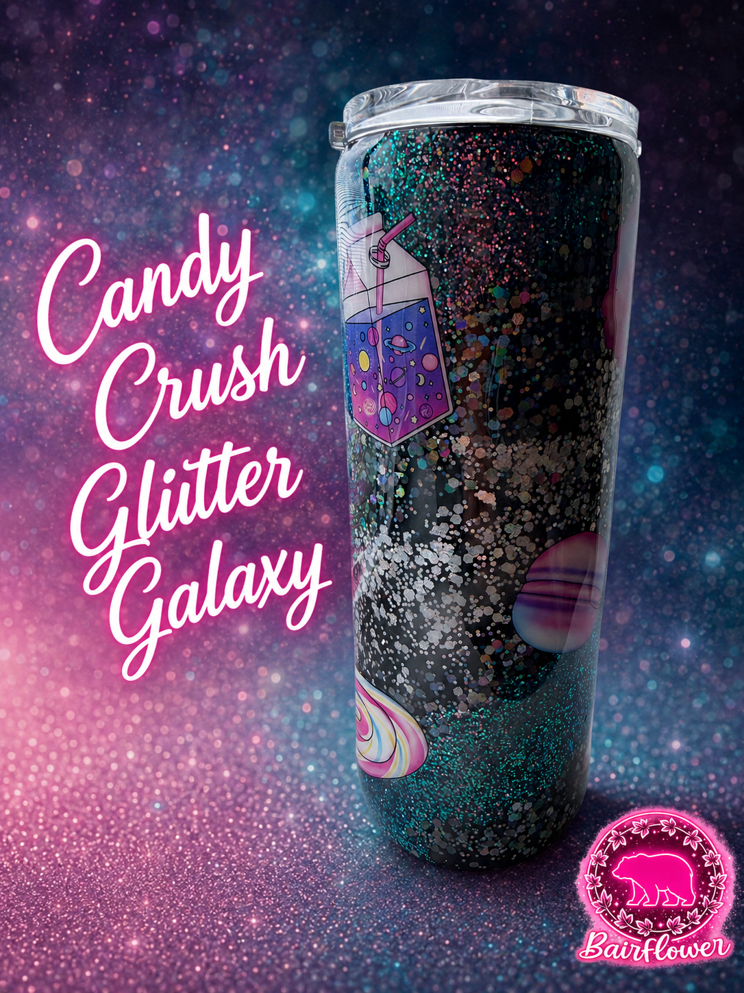 Candy Crush Glitter Galaxy 🌌🍭🖤