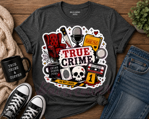 🩸 TRUE CRIME TEE ☕🔍