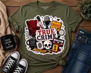 🩸 TRUE CRIME TEE ☕🔍