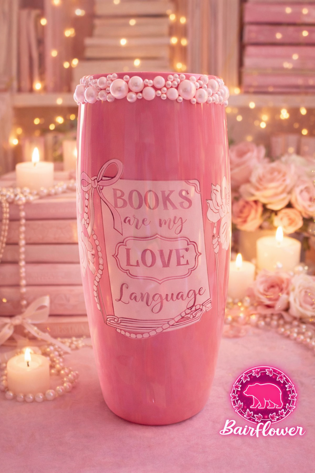 💖📚 Books Are My Love Language Tumbler 📚💖