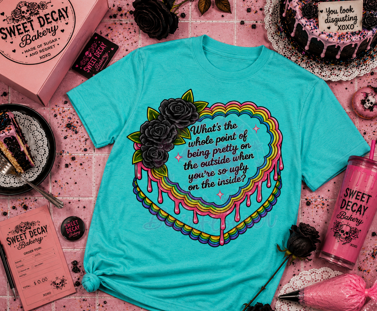 🩵🩷 UGLY ON THE INSIDE TEE 🩷🩵