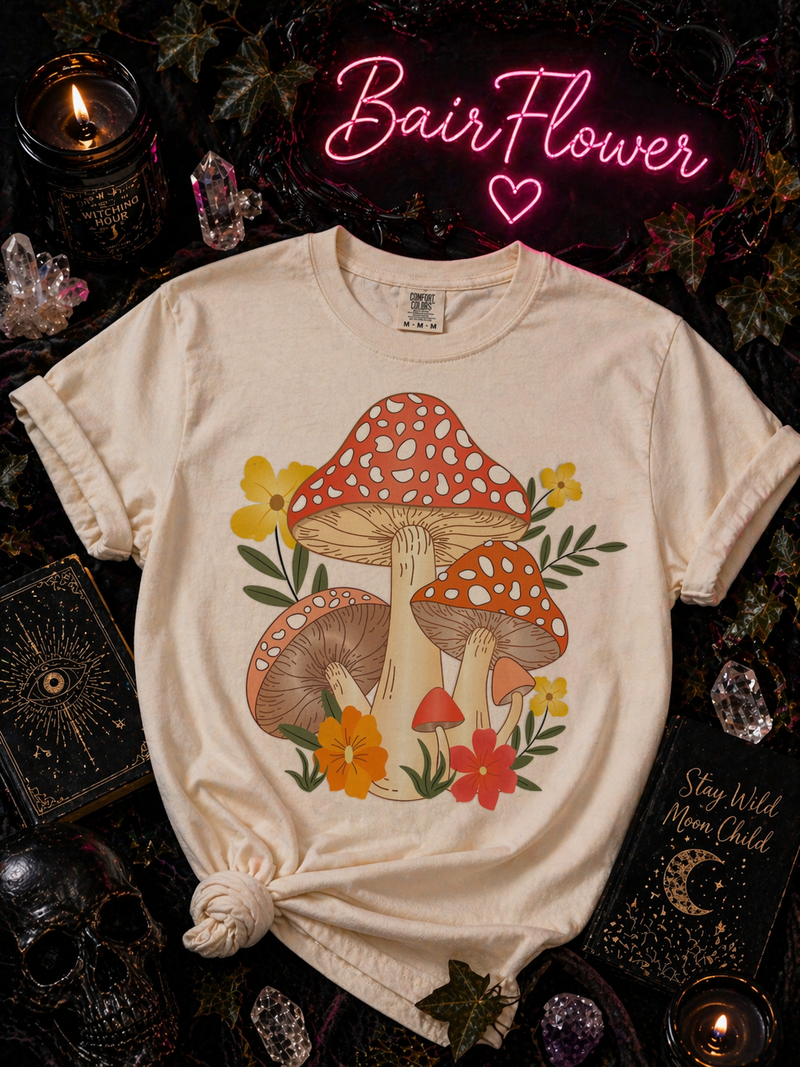 ✨🍄 Mystic Mushroom Garden Tee 🍄✨